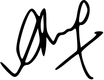 Signature of undefined, an organiser of the hackathon.