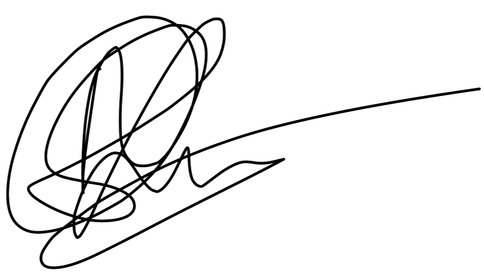 Signature of undefined, an organiser of the hackathon.