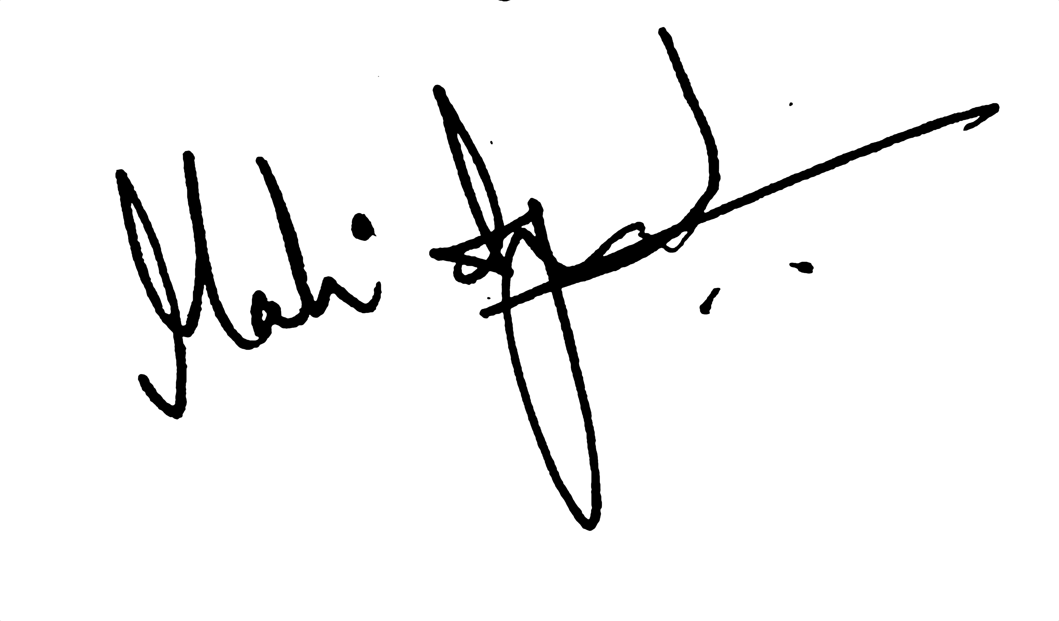 Signature of undefined, an organiser of the hackathon.