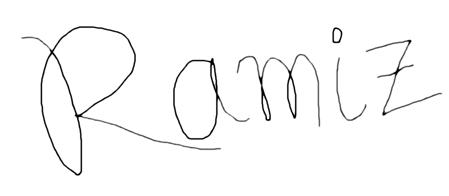 Signature of undefined, an organiser of the hackathon.